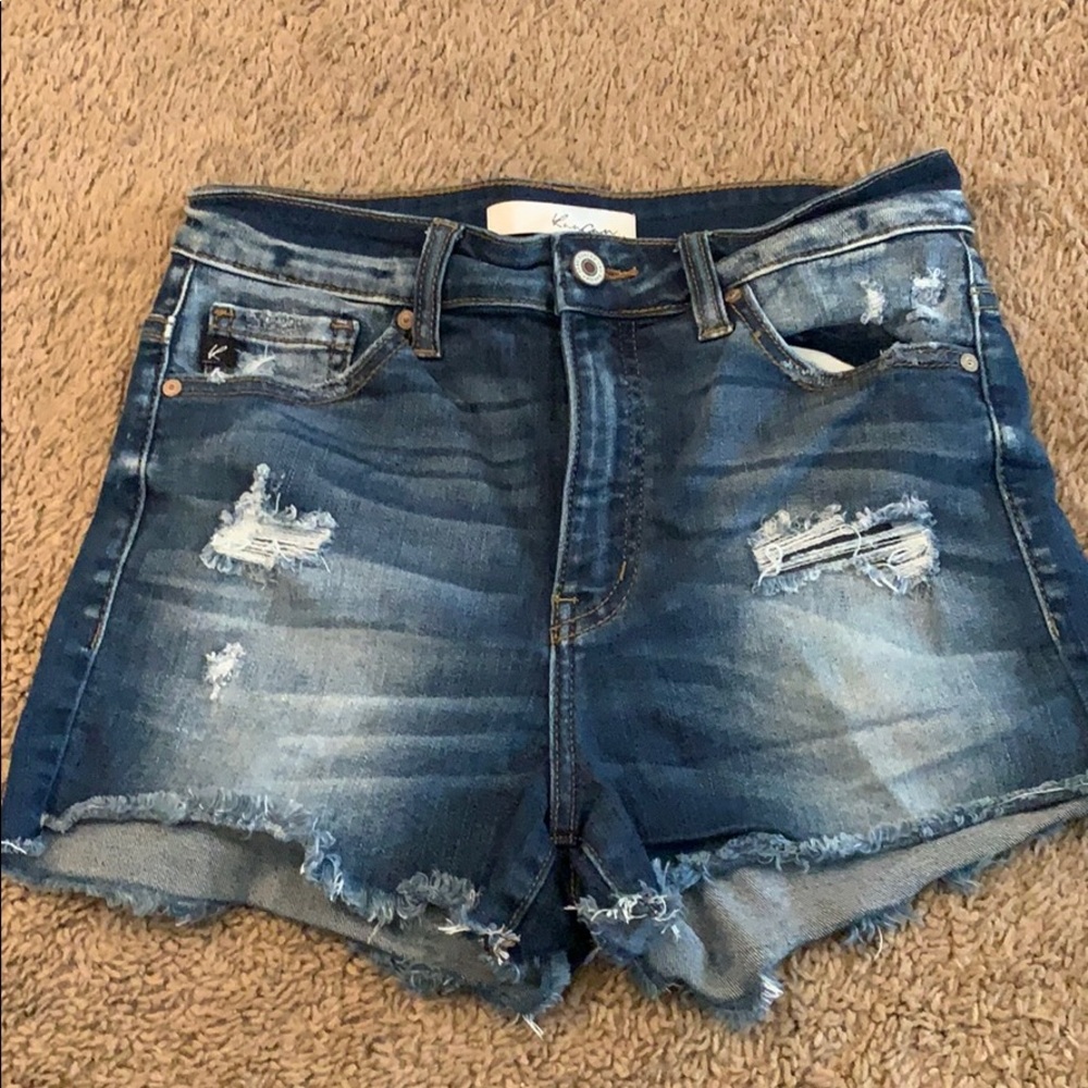 KanCan Ultra high rise jean shorts